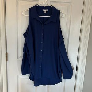 Like new condition cold shoulder blouse